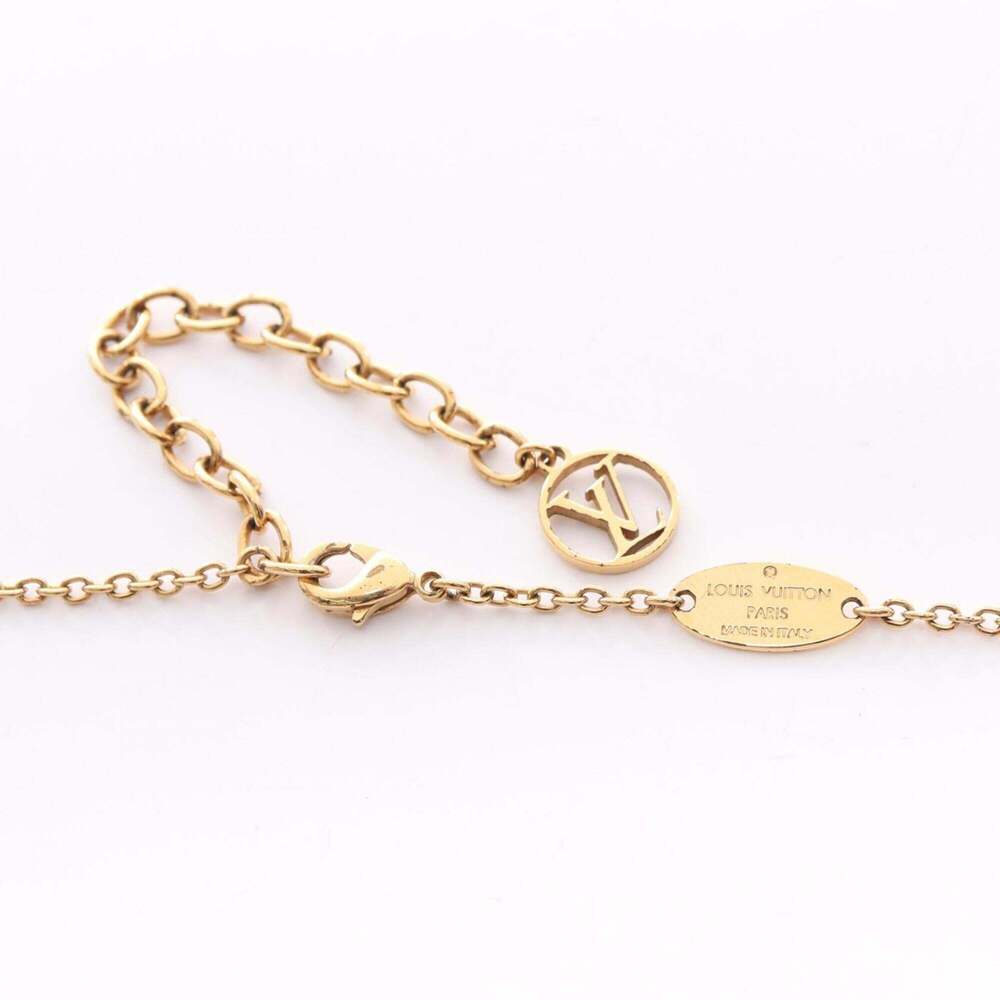 LOUIS VUITTON Gold Necklace - Picture 4 of 10